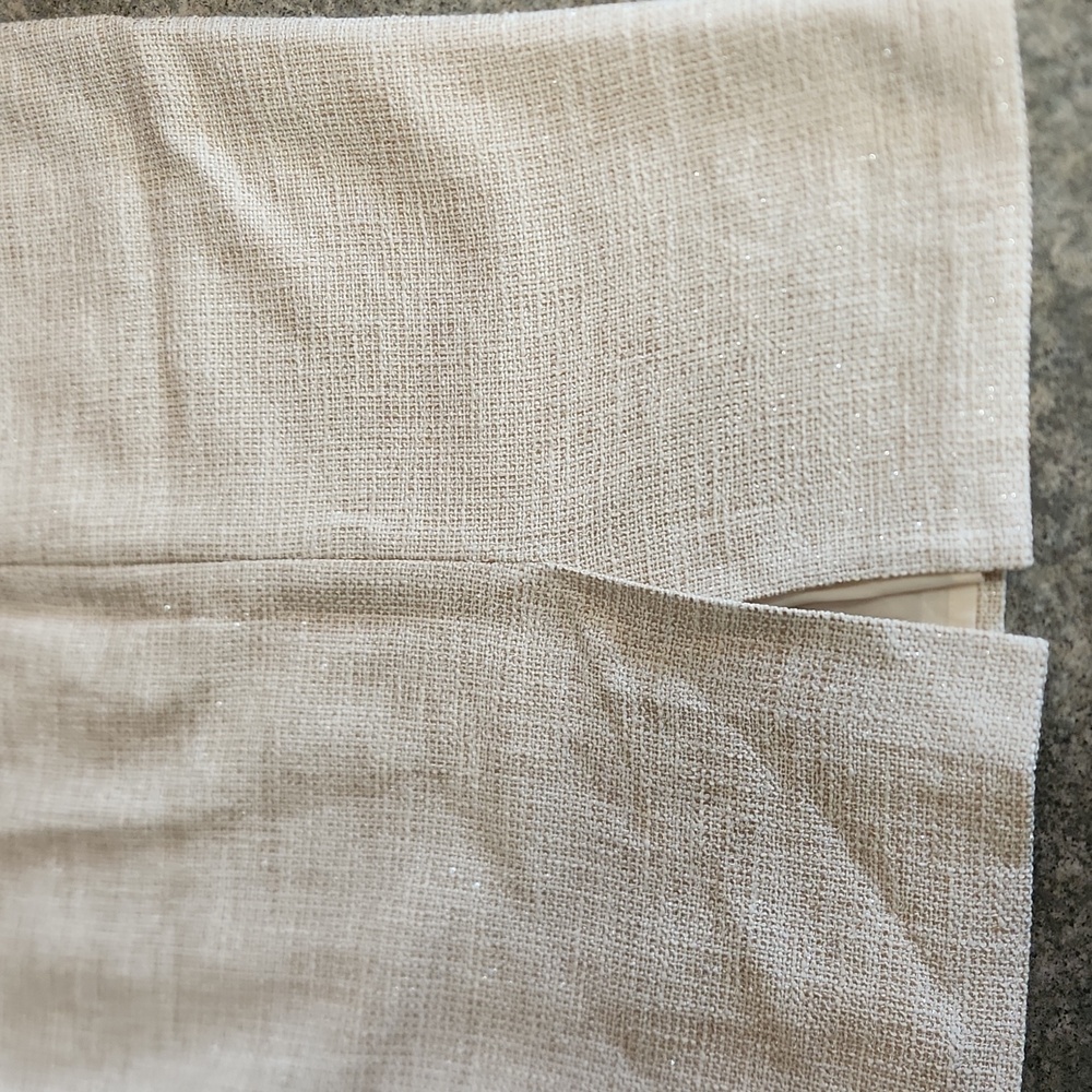 Boden Beige Textured Pencil Skirt Size 8 - Picture 3 of 5